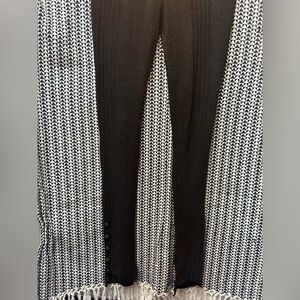 Free People Black Textured Knit Leggings